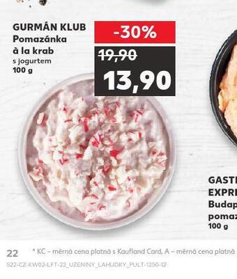Kaufland Pomazánka á la krab nabídka