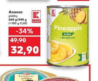 Kaufland Ananas plátky nabídka