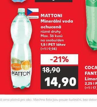 Kaufland Mattoni ochucená nabídka