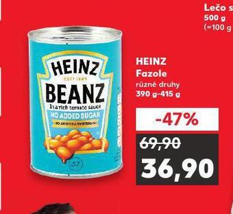 Kaufland Heinz fazole nabídka