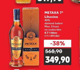 Kaufland Metaxa 7* nabídka