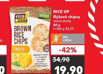 Kaufland Rice up rýžové chipsy nabídka