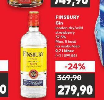 Kaufland Finsbury gin nabídka
