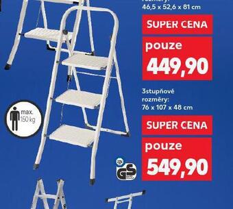 Kaufland Schůdky 3stupňové nabídka