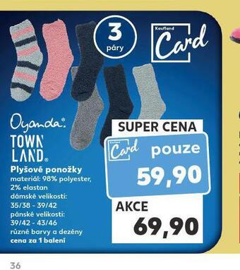Kaufland Plyšové ponožky nabídka
