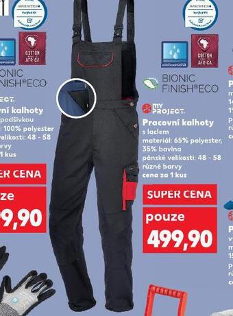 Kaufland Pracovní kalhoty s laclem nabídka
