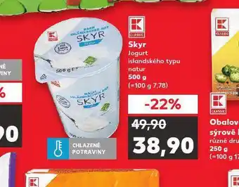 Kaufland Skyr jogurt nabídka