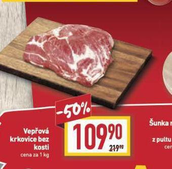 Billa Vepřová krkovice bez kosti nabídka