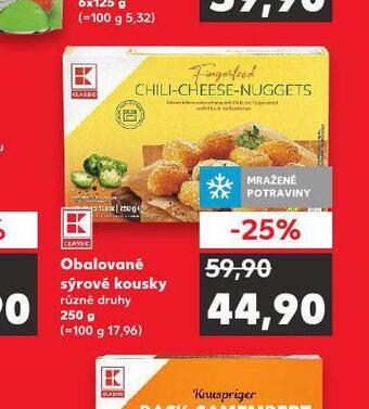 Kaufland Obalované sýrové kousky nabídka
