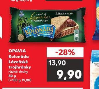 Kaufland Opavia kolonáda lázeňské trojhránky nabídka