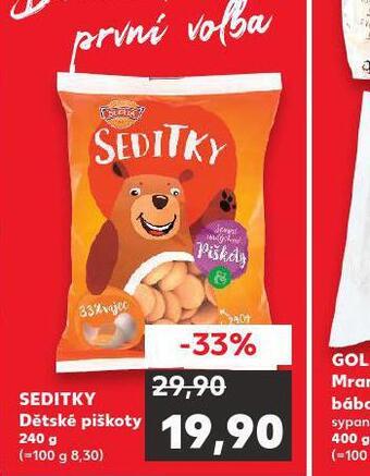 Kaufland Seditky dětské piškoty nabídka