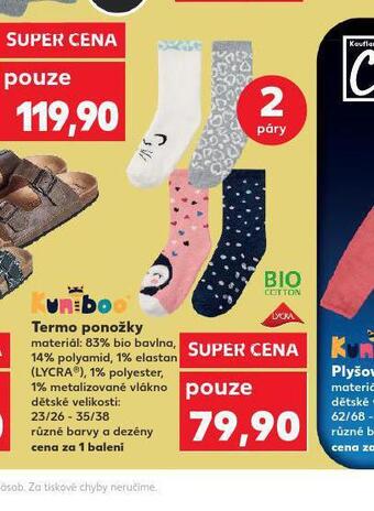Kaufland Termo ponožky nabídka