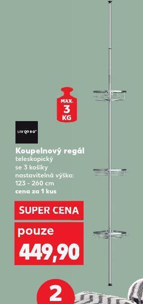 Kaufland Koupelnový regál nabídka