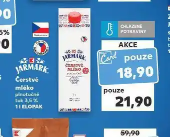 Kaufland Čerstvé mléko 3,5% nabídka