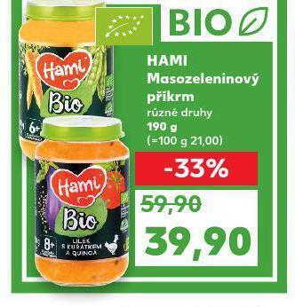 Kaufland Hami masozeleninový příkrm nabídka