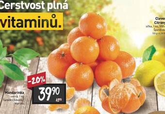 Billa Mandarinky nabídka