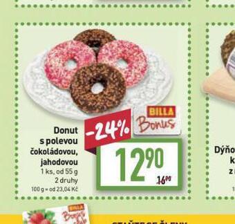 Billa Donut s polevou nabídka