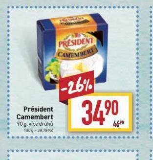 Billa Président camembert nabídka