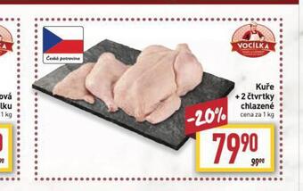 Billa Kuře + 2 čtvrtky nabídka