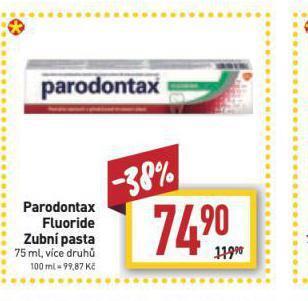 Billa Parodontax zubní pasta nabídka