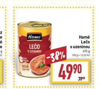 Billa Hamé lečo s uzeninou nabídka