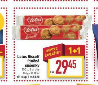 Billa Lotus biscoff plněné sušenky nabídka