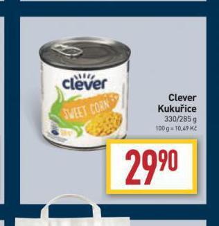 Billa Clever kukuřice nabídka