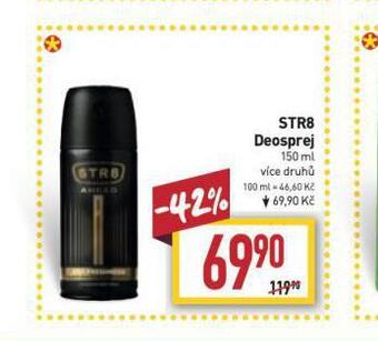 Billa Str8 deosprej nabídka