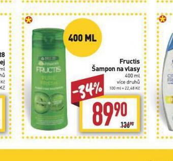 Billa Fructis šampon nabídka
