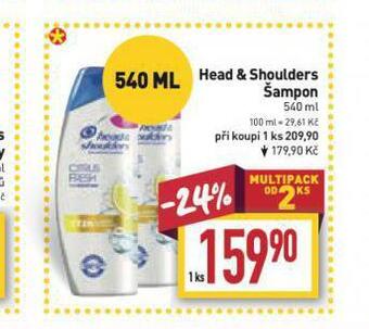 Billa Head&shoulders šampon nabídka