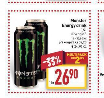 Billa Monster energy drink nabídka