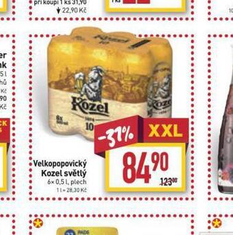 Billa Pivo velkopopovický kozel 10 nabídka