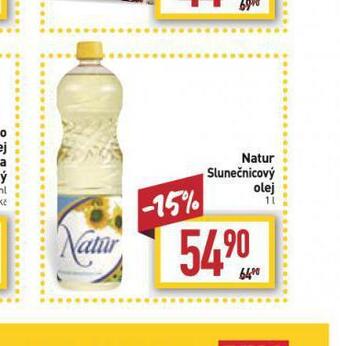 Billa Natur slunečnicový olej nabídka