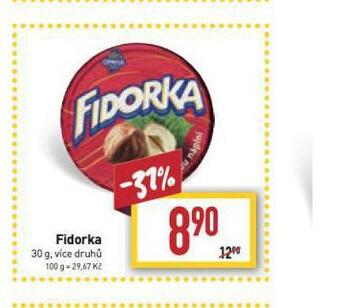 Billa Fidorka nabídka