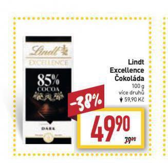 Billa Lindt excellence čokoláda nabídka