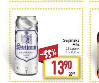 Billa Pivo svijanský máz nabídka