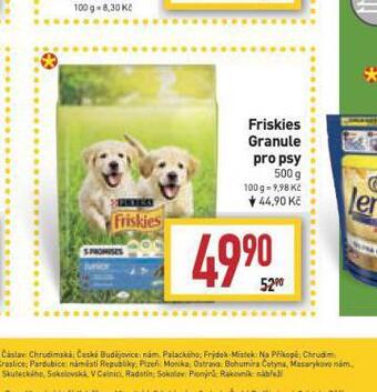 Billa Friskies granule pro psy nabídka