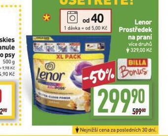 Billa Lenor prostředek na praní nabídka