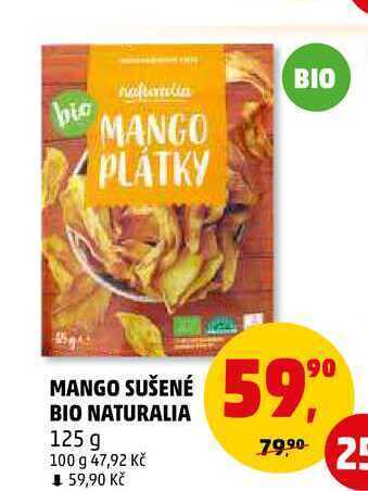 Penny Market Mango sušené bio naturalia, 125 g nabídka