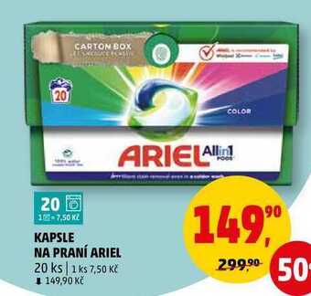 Penny Market Kapsle na praní ariel, 20 ks nabídka
