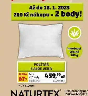 Penny Market Polštář s aloe vera nabídka