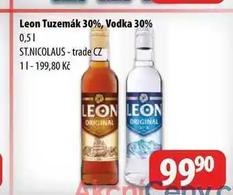 Leon tuzemák 30%, vodka 30% 0,5l