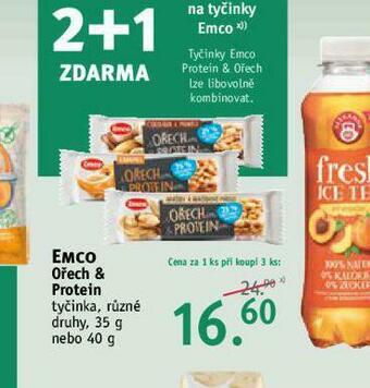 Rossmann Emco ořech&amp;peotein nabídka