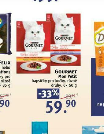 Rossmann Gourmet mon petit kapsičky pro kočky nabídka
