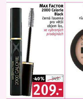 Rossmann Max factor černá řasenka nabídka