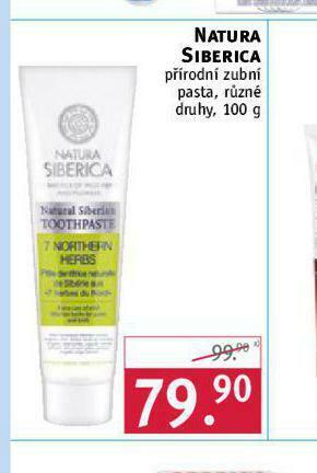 Rossmann Natura siberica přírodní zubní pasta nabídka