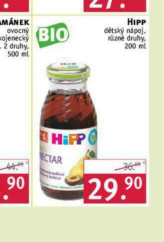 Rossmann Hipp dětský nápoj nabídka