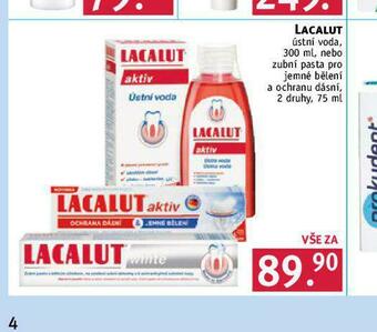 Rossmann Lacalut zubní pasta, ústní voda nabídka
