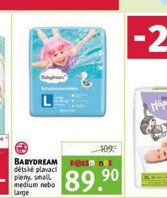 Rossmann Babydream dětské plavací pleny nabídka