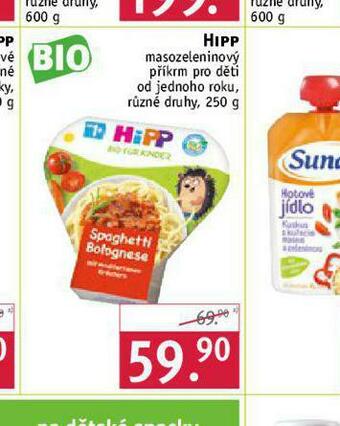 Rossmann Hipp bio masozeleninový příkrm nabídka